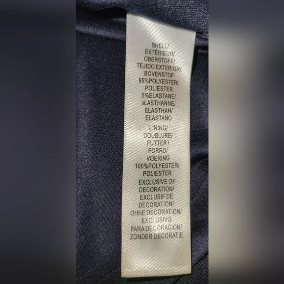 AIDAN MATTOX  navy blue high low dress - Picture 6 of 6